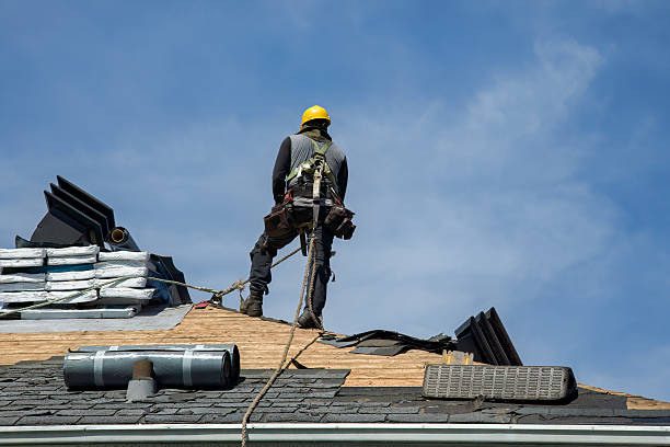 Professional Gutter Installation technician working in Platte, SD